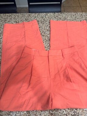 House of Harlow 1960 Coral-Orange Wide Leg Trousers size 10